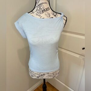 Cotton On Size Small Light Blue A-Symmetrical Top